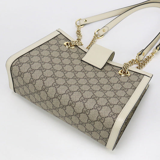 GUCCI GU88506 Small Shoulder Bag Padlock GG Supreme Canvas beige Bag Women