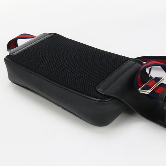 GUCCI 474293 body bag GG Supreme Belt bag/Sling Bag GG Supreme Canvas black mens