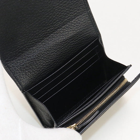 GUCCI GU90429 Bicolor Medium GG Folded wallet GG Supreme Canvas black Women