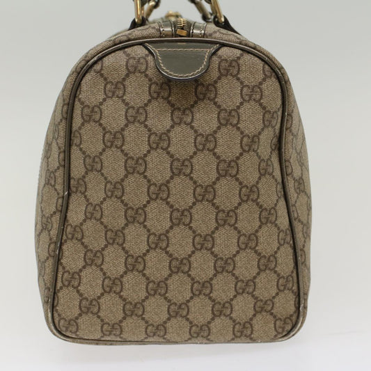 GUCCI GG Canvas Boston Bag PVC Leather Beige 193603 yk7999B
