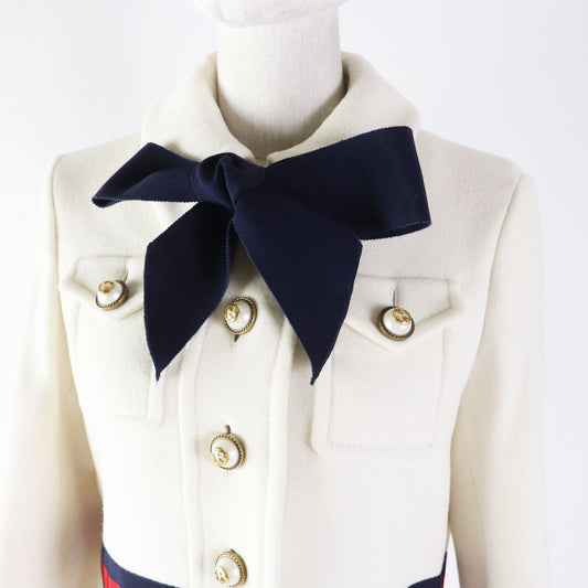 GUCCI coat 448610 wool white 40
