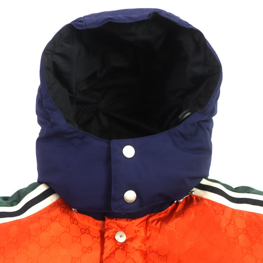 GUCCI Down jacket 598728 nylon Orange navy mens 46 Used