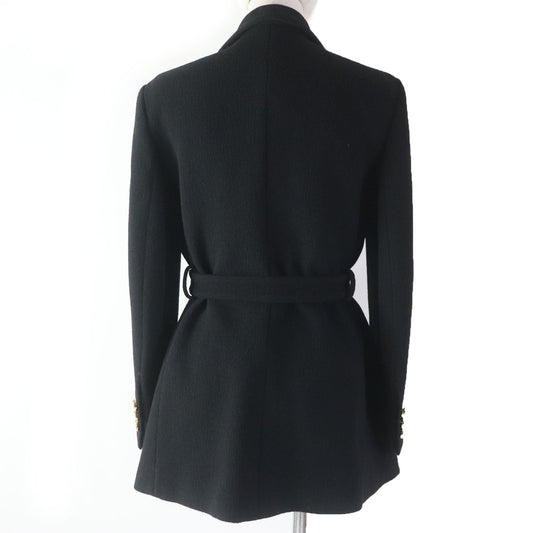 GUCCI coat 619253 Main: 100% wool, Lining: 100% rayon black Women 42 Used