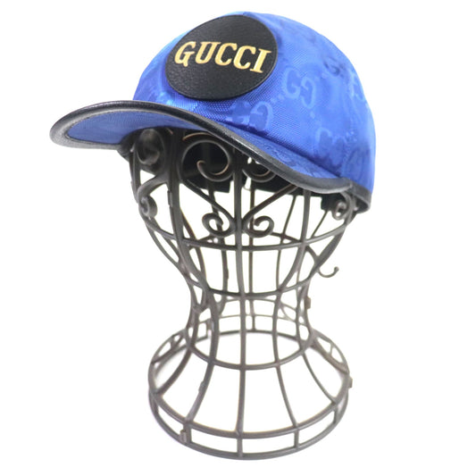 GUCCI cap 627114 Nylon blue-black OFF THE GRID M