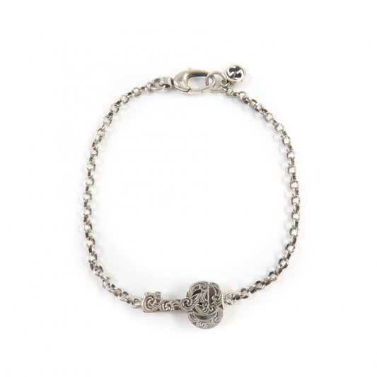 GUCCI bracelet 632207 AG925 Silver double g key bracelet 18