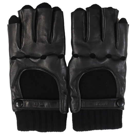 GUCCI gloves 452573 Lamb leather black S