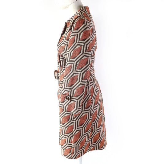 GUCCI coat 643299 ZAF5E cotton Orange brown beige 38
