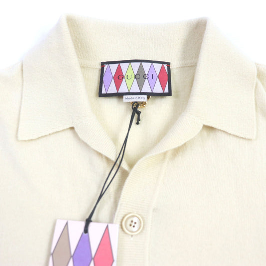 GUCCI cardigan 706917 wool Yellow beige Gucci Lovelight M