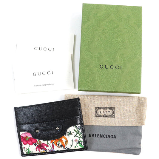 GUCCI Card Case 681709 leather Black multicolor