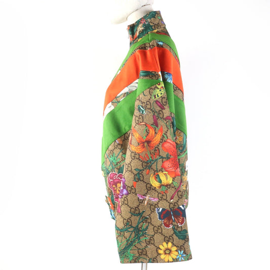 GUCCI 605443 Main: 61% polyester, Main: 39% cotton, Part: 55% polyester, Part: 45% cotton multicolor Women XXS Used
