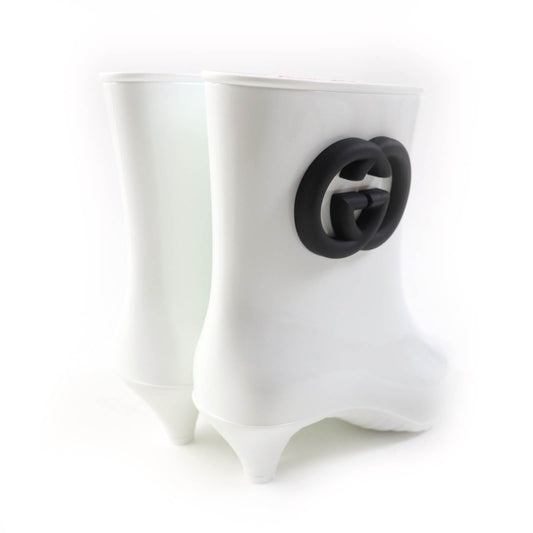 GUCCI Ankle boots 724458 rubber White black 39