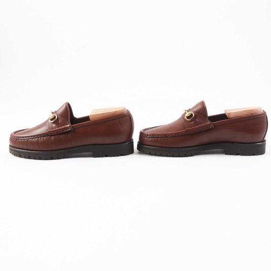 GUCCI loafers 101 6105 Main: Leather Brown Women 35.5 Used