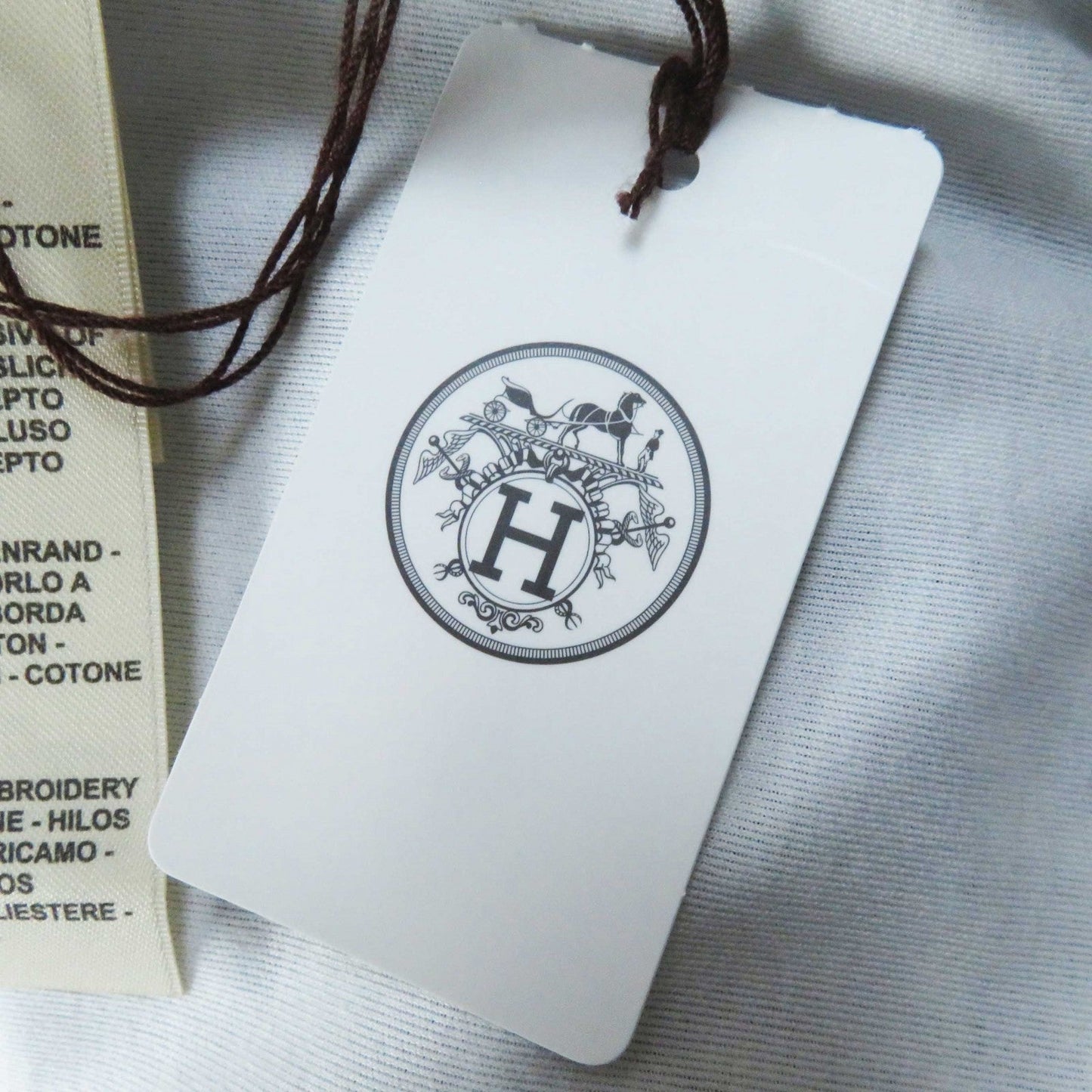 HERMES one piece 3E4507DH cotton White mulch 34