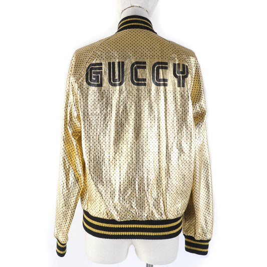 GUCCI Bomber jacket 519455 Sheep leather gold 38