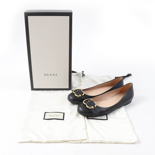 GUCCI Ballet shoes 428565 leather black 36