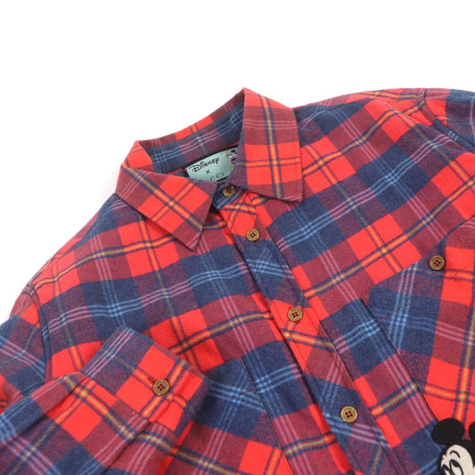 GUCCI Long sleeve shirt 591242 cotton multicolor DISNEY collaboration jacket Check Mickey patch 44