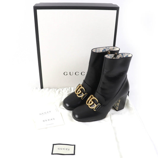 GUCCI Ankle boots 549694 leather black 36 1/2