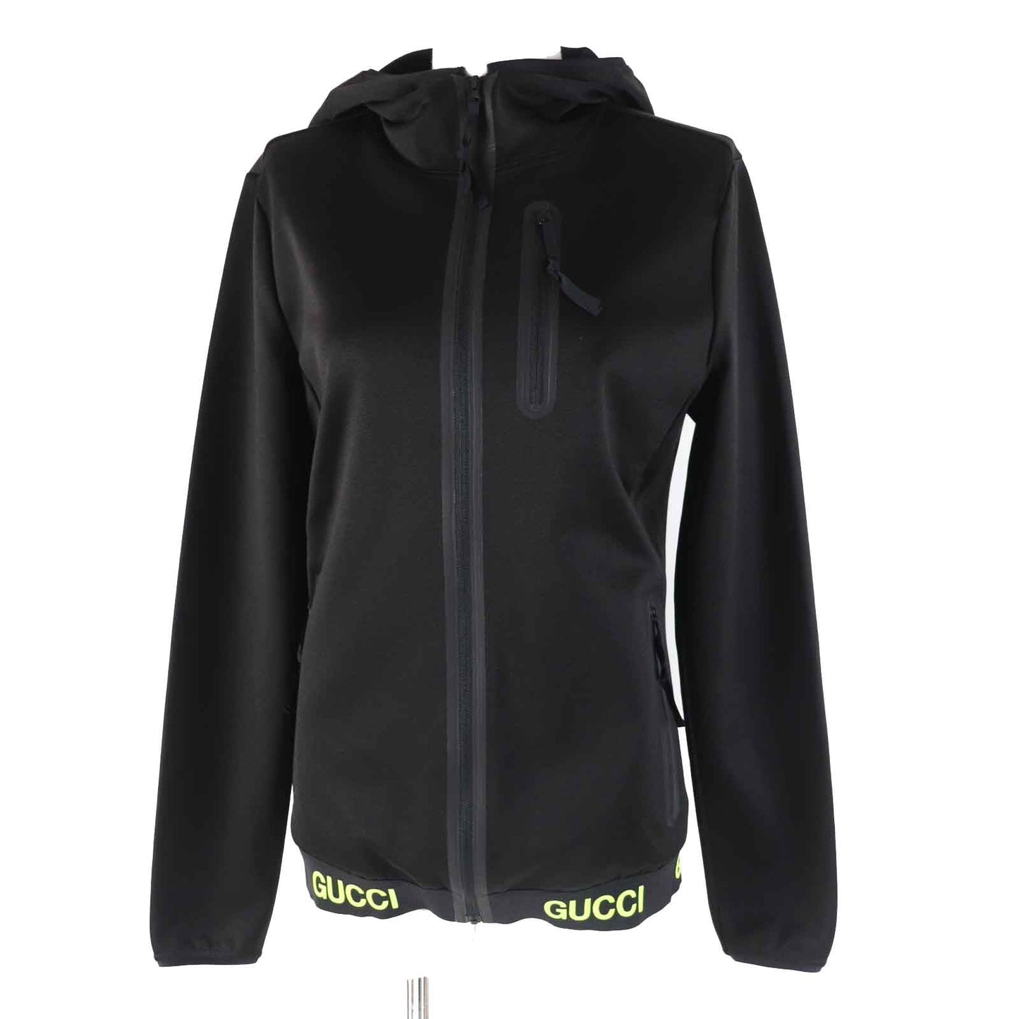 GUCCI Jersey 693081 cotton Black neon yellow S