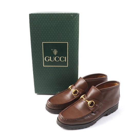 GUCCI Ankle boots 104 0088 leather Brown 7