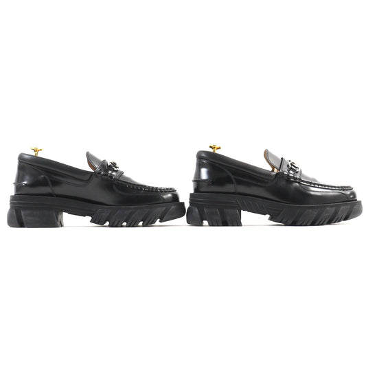 GUCCI loafers 658822 leather black 8