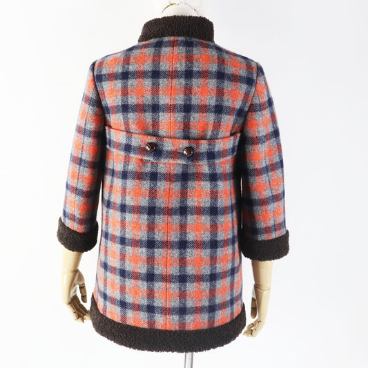 GUCCI coat 633365 wool Multi Rave Like You Are Five 38