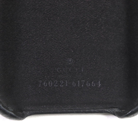 GUCCI iPhone case 760221 leather black Jumbo GG