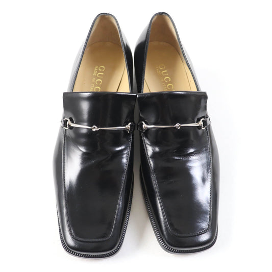 GUCCI loafers 100 0418 leather black 36.5