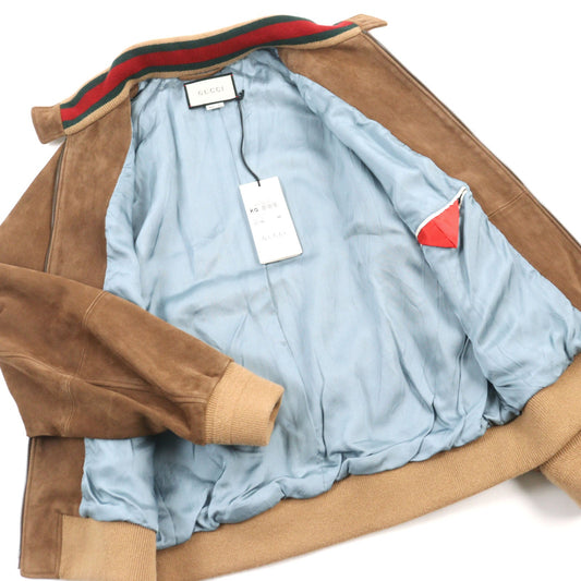GUCCI Blouson 573544 Goat leather Brown 46