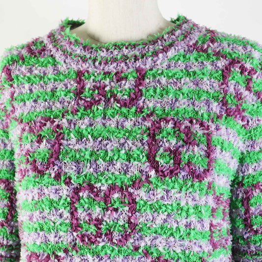GUCCI knit 695796 cotton Purple green M