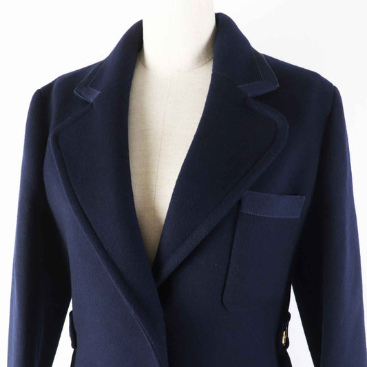 GUCCI Chester coat 669525 wool Navy 38