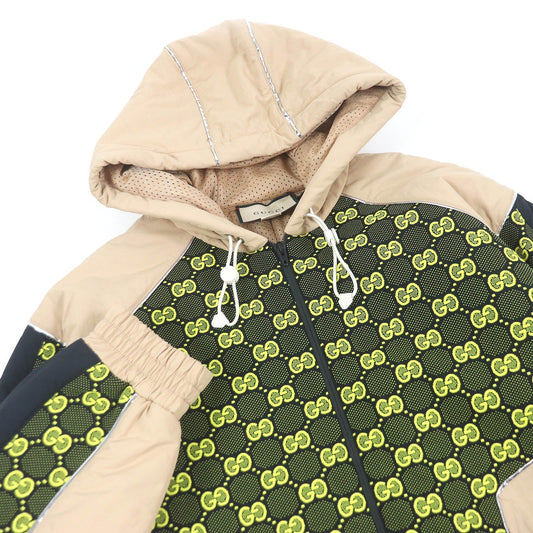 GUCCI Jacket 752157 Outer: 100% nylon, some: 96% nylon, some: 4% polyurethane, some: 61% polyurethane, some: 39% polyester beige mens M Used