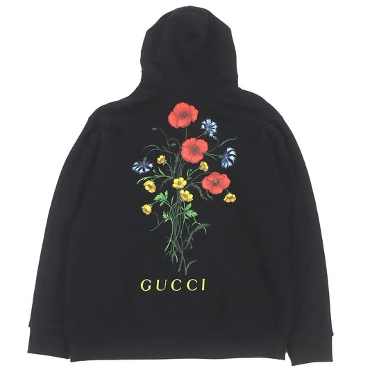 GUCCI Hoodie 469251 Main: 100% cotton black mens M Used