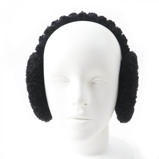 GUCCI Earmuff 645495 517074 Curly eco fur black