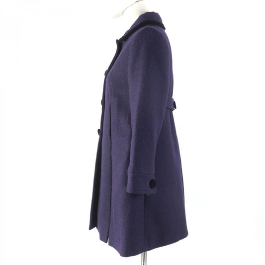 GUCCI A line coat 633152 wool Purple type 36