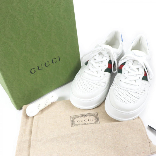 GUCCI Low cut sneakers 669698 leather white 10.5