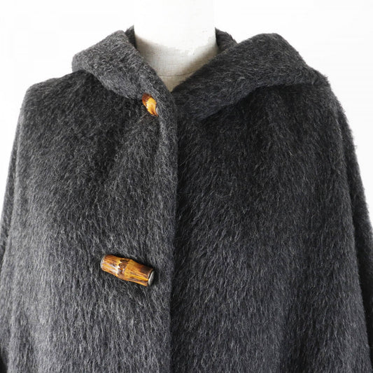 GUCCI coat alpaca Charcoal gray 40