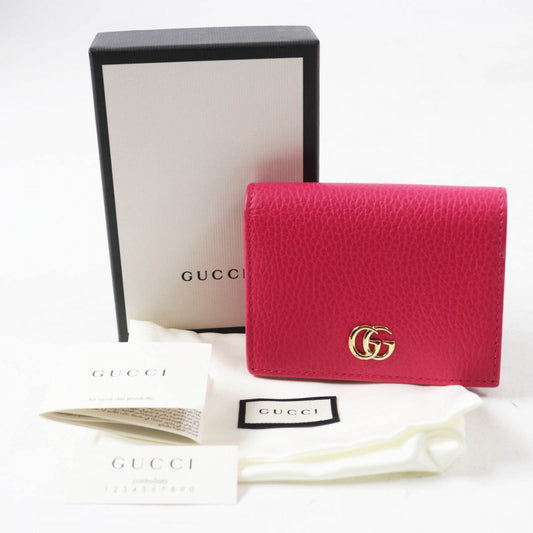 GUCCI Bifold Wallet 456126 leather pink
