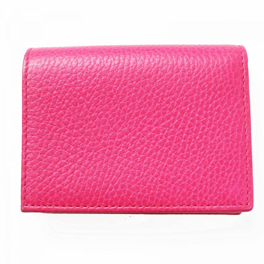 GUCCI Bifold Wallet 456126 leather pink