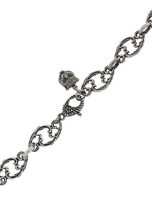 Gucci GG Marmont Crystal Necklace In Silver