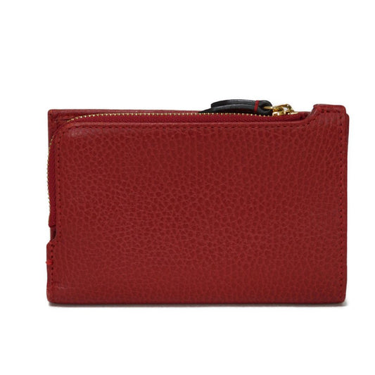 GUCCI Bifold Wallet 546588 Textured leather Red Petit Marmont GG Marmont Compact Zip Wallet