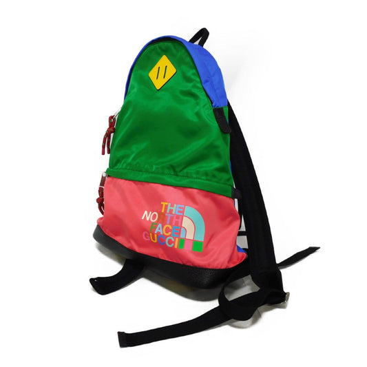GUCCI Backpack 650288 2BGAN 5861 Nylon multicolor logo The North Face Daypack