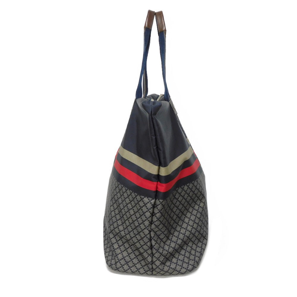 GUCCI Tote Bag 268106 F951N 8611 Nylon Navy x red web Diamante Tote mens Used