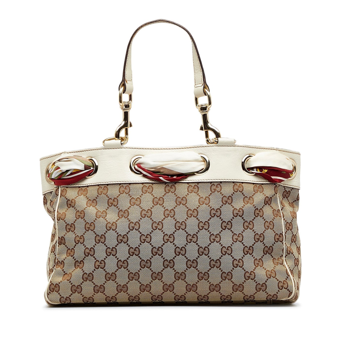 Gucci Positano Tote Bag Brown GG Canvas