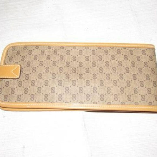 Gucci Brown Small G Logo Coated Canvas