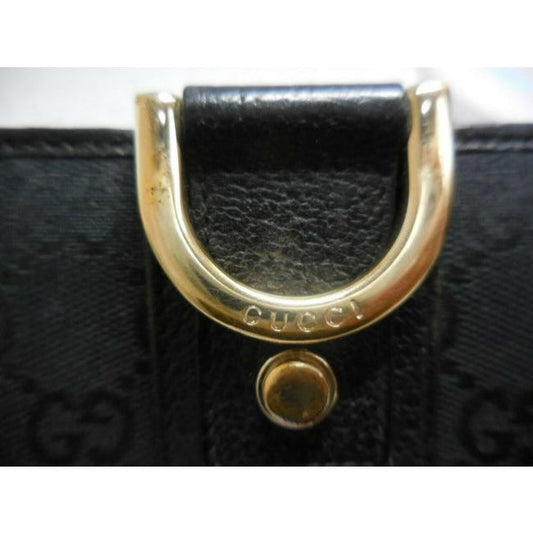 Gucci Black G Print Abbey Continental Wallet