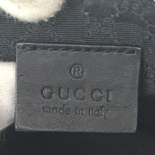 GUCCI Accessory pouch 92820 002404 canvas black Handbag Sherry line Women Secondhand