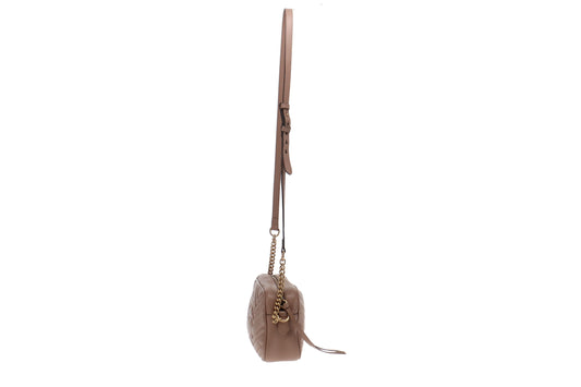 Gucci Dusty Pink Leather Small Marmont Camera Bag