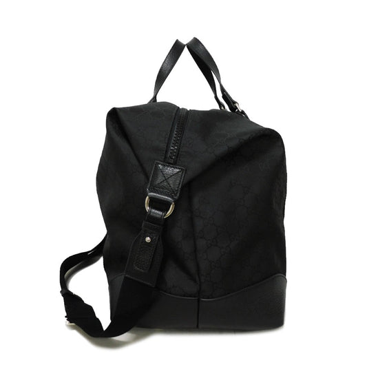 GUCCI Handbag 449180 G1XXN 8615 GG nylon canvas x calf leather black GG nylon Boston Duffel bag