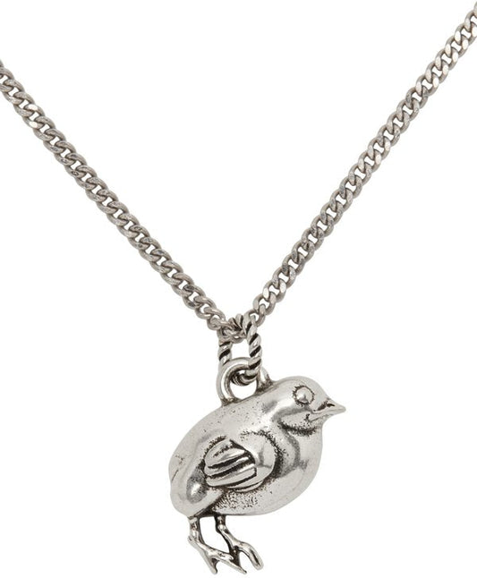Gucci Chick Motif Necklace in Silver