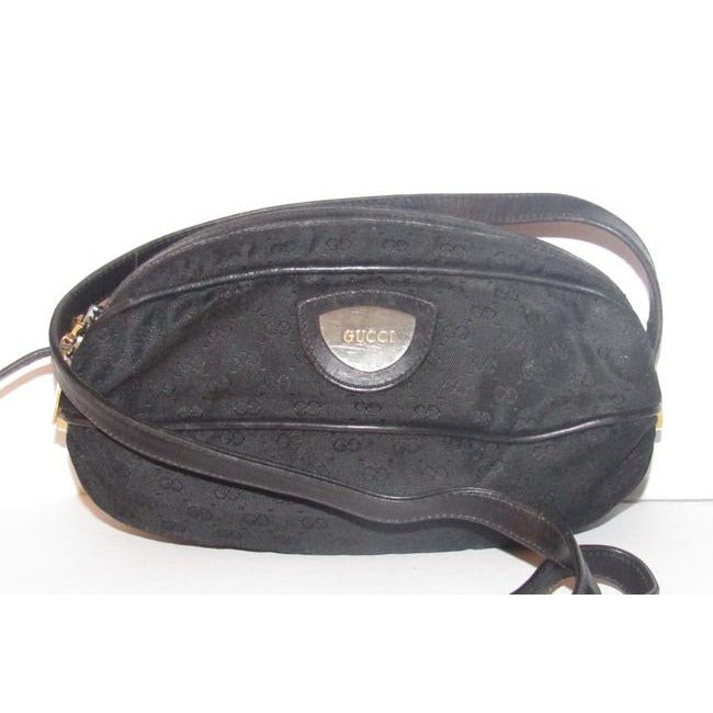 Gucci Micro Guccissima Football Shape Cross Bodyshoulder Purses Black Leather And Gg Leather Satchel
